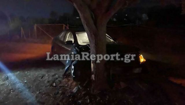 Λαμία: Αυτοκίνητο «καρφώθηκε» σε δέντρο – νεκρός ο 33χρονος οδηγός