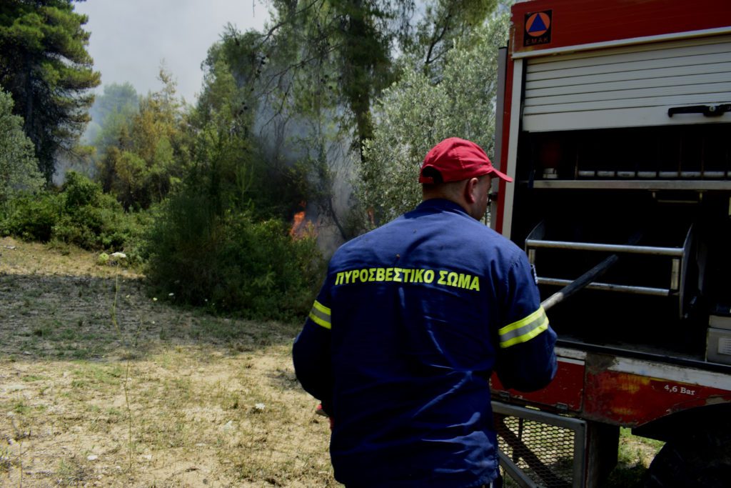 Κόρινθος: Πυρκαγιά σε δασική έκταση στις Κεχριές