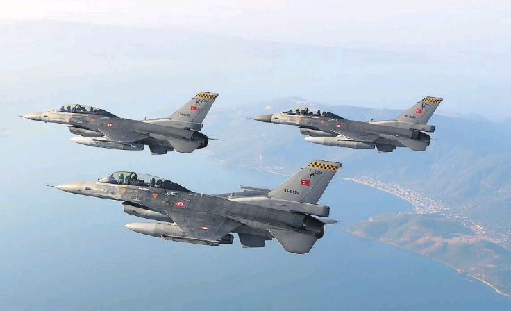 Υπερπτήσεις τουρκικών F-16 πάνω από τους Φούρνους