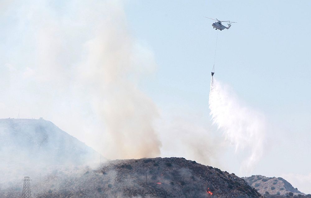 Φωτιά στο Αιάντειο Σαλαμίνας (Photos)