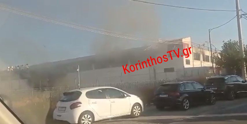 Πυρκαγιά σε εργοστάσιο στη Μαγούλα Αττικής (Video)
