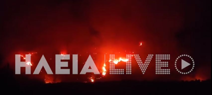 Φωτιά στην Ηλεία: Μάχη με τις φλόγες – Δύο εστίες στον Πύργο