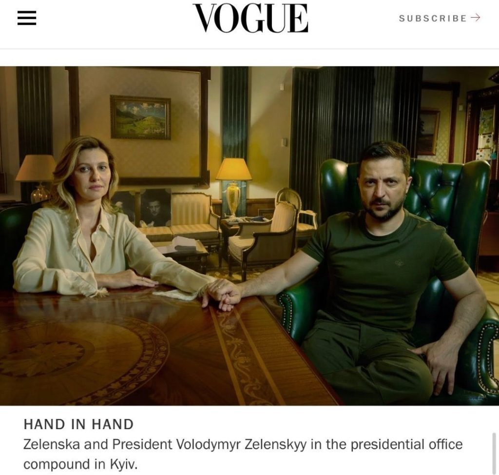 Σάλος με τη φωτογράφιση του ζεύγους Ζελένσκι στη Vogue