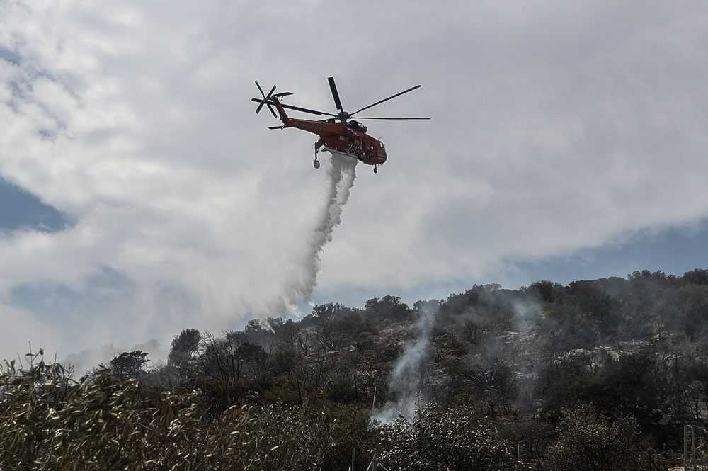 Εύβοια: Υπό έλεγχο τέθηκε η φωτιά στον κάμπο Καρύστου