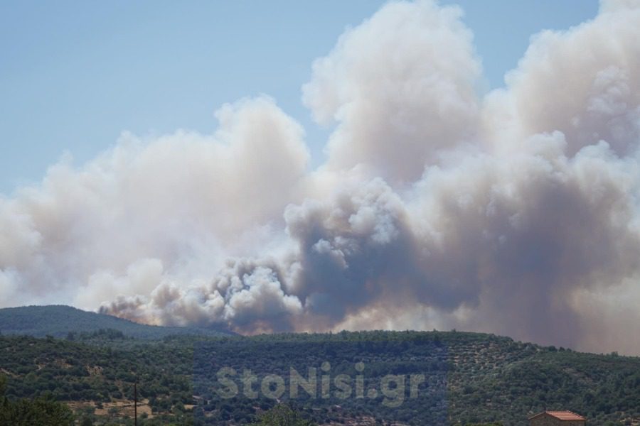 Λέσβος: Αναζωπυρώθηκε η φωτιά στη Ρογκάδα