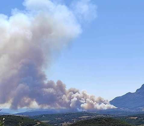 Αμαλιάδα: Τρεις κοινότητες του δήμου Ήλιδας απειλεί η φωτιά της Αχαΐας