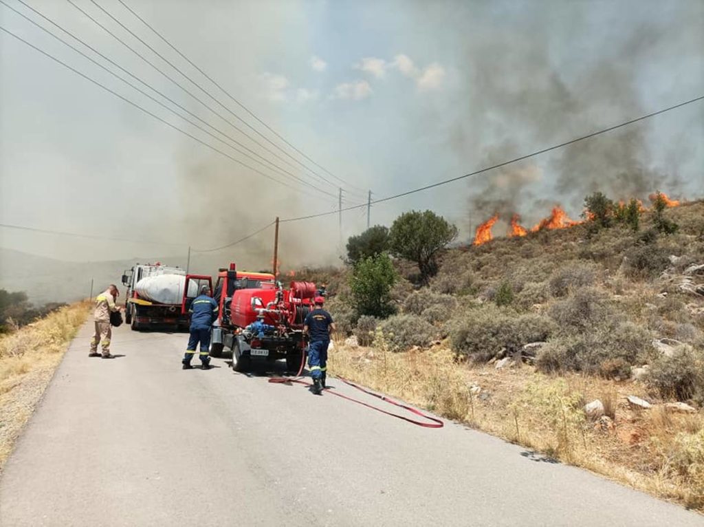 Πύρινα μέτωπα σε Σκάλα Λακωνίας, Αμφίκλεια, Σάμο και Άρτα (Video)