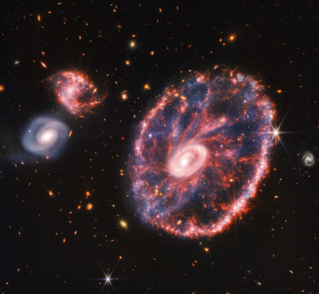 Το τηλεσκόπιο James Webb αποτύπωσε τον γαλαξία Cartwheel