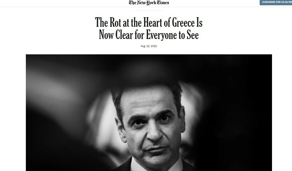 Οι New York Times «απαντούν» στην κυβέρνηση Μητσοτάκη ποστάροντας συνεχώς το άρθρο Κλαπ