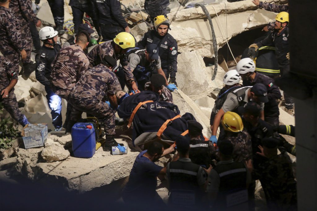 Ιορδανία: Τουλάχιστον δύο νεκροί από κατάρρευση κτιρίου στο Αμάν