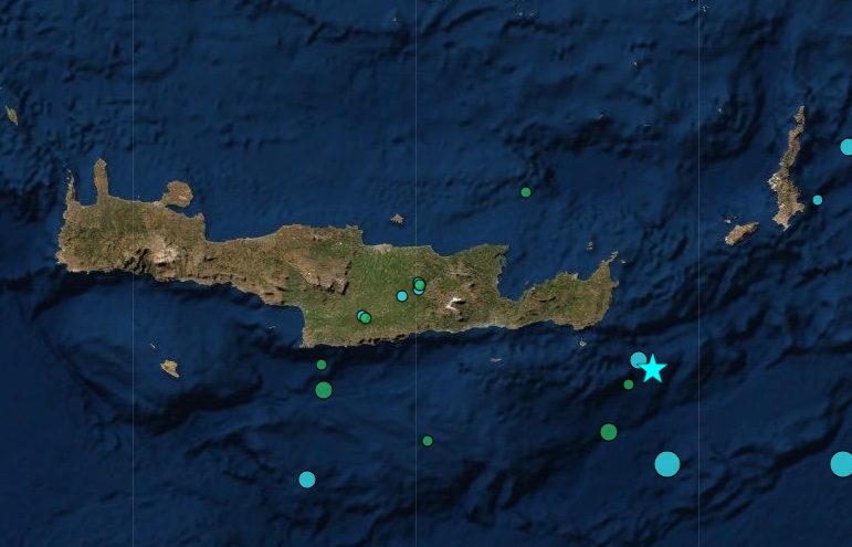 Κρήτη: Σεισμός 5,2 Ρίχτερ σε θαλάσσιο χώρο