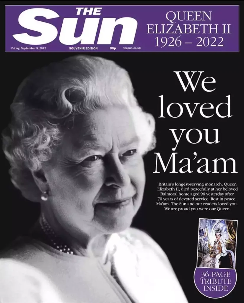 Ο βρετανικός τύπος αποχαιρετά τη βασίλισσα Ελισάβετ – Τα πρωτοσέλιδα των εφημερίδων