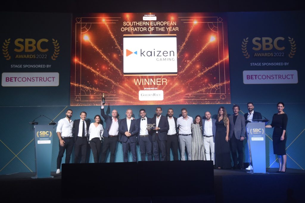 Κορυφαία διάκριση για την Kaizen Gaming: εταιρεία της χρονιάς για τη Νότια Ευρώπη, στα διεθνή βραβεία SBC Awards