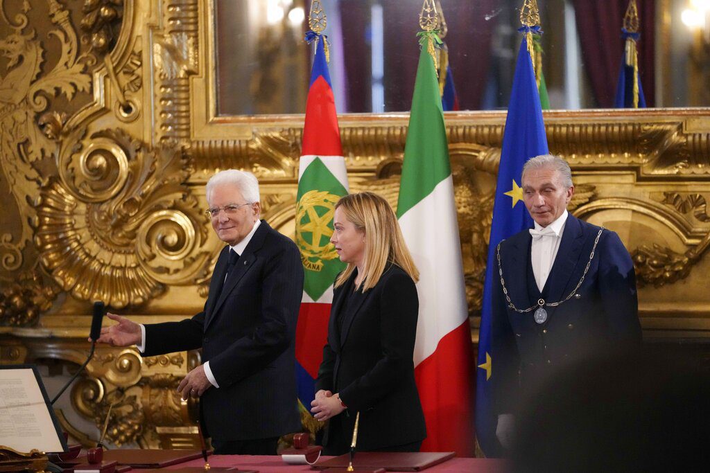 Ιταλία: Ορκίστηκε η κυβέρνηση της Τζόρτζια Μελόνι ορκίσθηκε