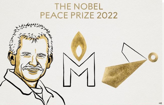 Νόμπελ Ειρήνης 2022: Στον Λευκορώσο ακτιβιστή Άλες Μπιαλιάτσκι και δύο οργανώσεις ανθρωπίνων δικαιωμάτων