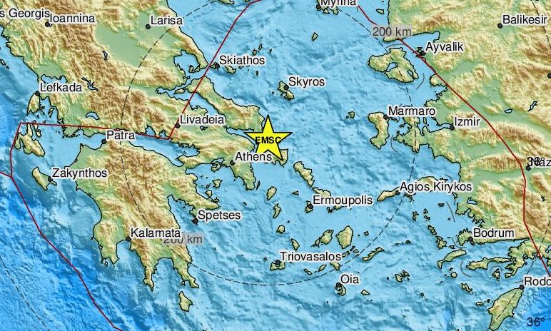 Σεισμός 4,7 Ρίχτερ στην Εύβοια – Ιδιαίτερα αισθητός στην Αττική (Video)