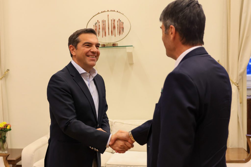 Συνάντηση Αλέξη Τσίπρα με τον πρέσβη της Γαλλίας στην Ελλάδα