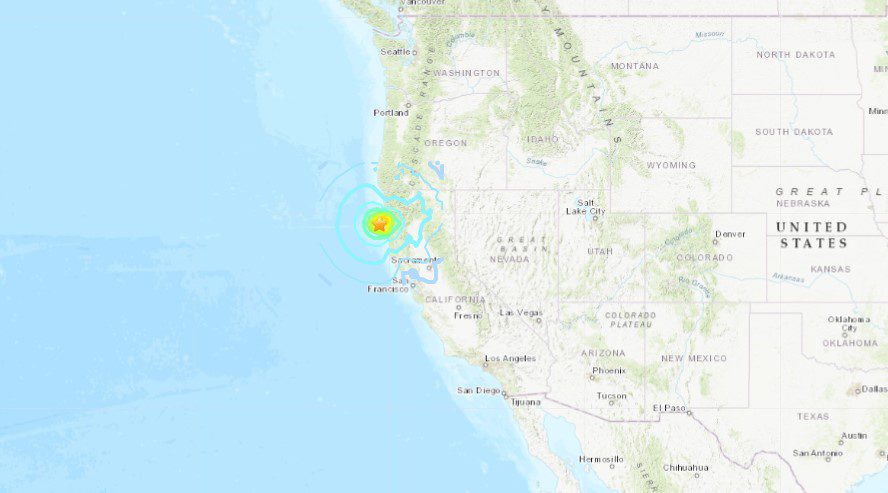 Ισχυρός σεισμός 6,4 Ρίχτερ στα ανοιχτά της Καλιφόρνια