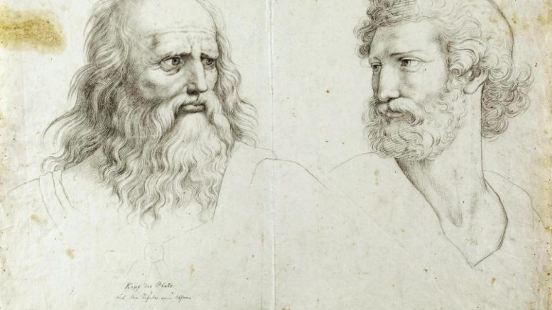 «Πλάτων εναντίον Αριστοτέλη» – Ο Λικ ντε Μπραμπαντερέ γράφει για την αιώνια διαμάχη