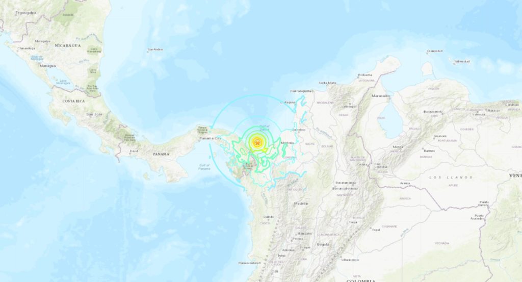 Ισχυρός σεισμός 6,6 Ρίχτερ στα σύνορα Παναμά – Κολομβίας