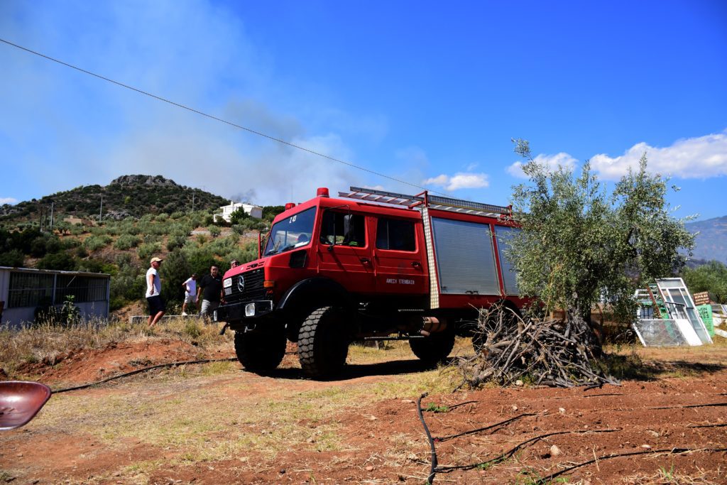 Φωτιά σε χορτολιβαδική έκταση στη Νάξο