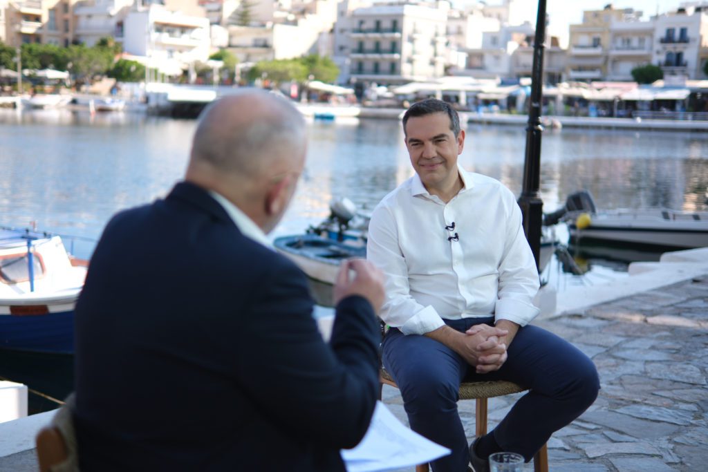 Live η συνέντευξη του Αλέξη Τσίπρα στο Κρήτη ΤV