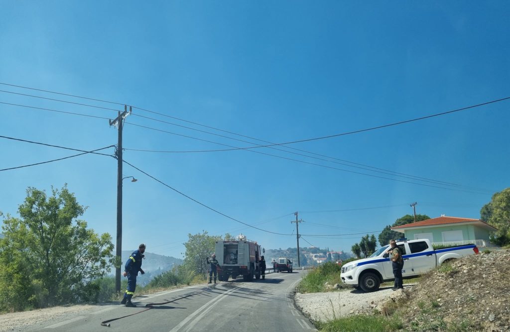 Φωτιά στη Σάμο: Συνεχίζονται οι επιχειρήσεις κατάσβεσης στους Μυτιληνιούς – Μία προσαγωγή