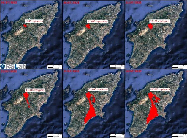 Πύρινος όλεθρος στη Ρόδο: 147.000 στρέμματα έγιναν στάχτη – «Πρωτόγνωρες εικόνες»