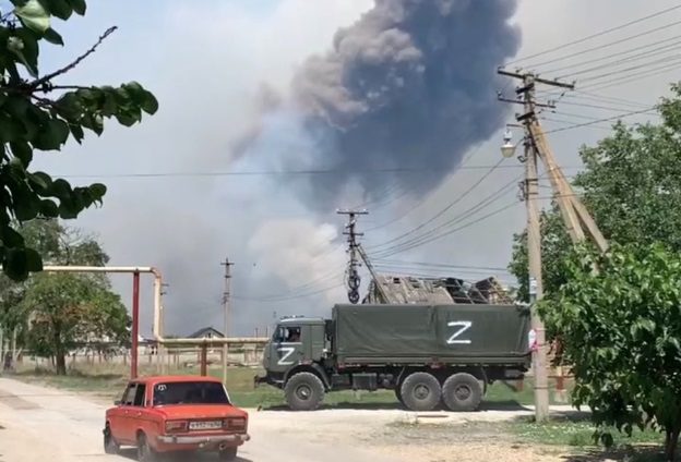 Κριμαία: Η ουκρανική επίθεση προκάλεσε «έκρηξη σε αποθήκη πυρομαχικών»