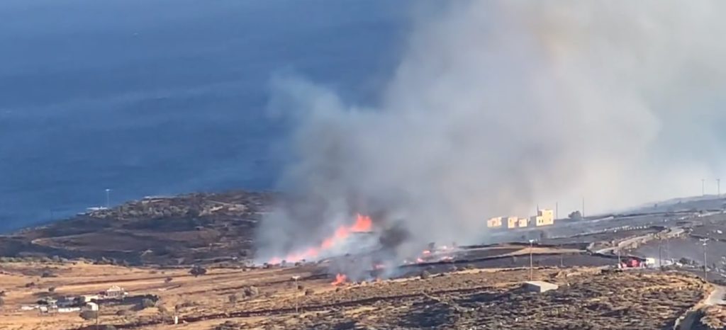 Φωτιά στην Κύθνο: Ήχησε το 112