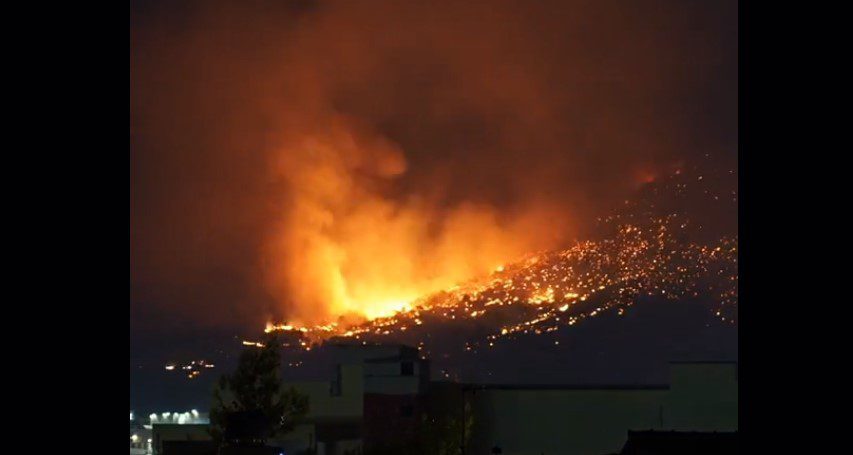 Συγκλονιστικό βίντεο: Η πορεία της πυρκαγιάς στον Ασπρόπυργο σε timelapse