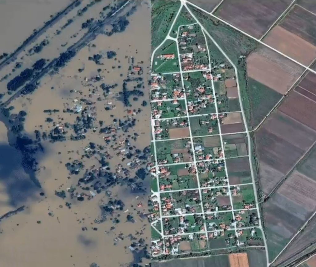 Δορυφορικές εικόνες πριν και μετά τις καταστροφικές πλημμύρες στη Θεσσαλία