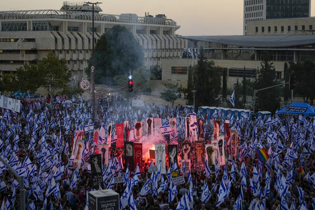 Ισραήλ: Χιλιάδες διαδηλώνουν στην Ιερουσαλήμ κατά της μεταρρύθμισης του δικαστικού συστήματος