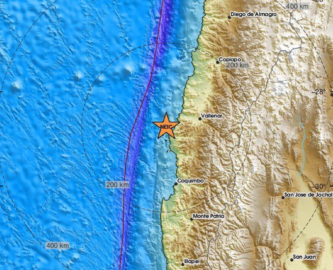 Ισχυρός σεισμός 6,7 Ρίχτερ στη Χιλή