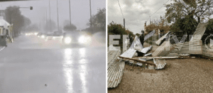 Ανεμοστρόβιλος χτύπησε σπίτια στον Πύργο &#8211; Δρόμοι ποτάμια στην Πάτρα λόγω της κακοκαιρίας (Photos-Videos)