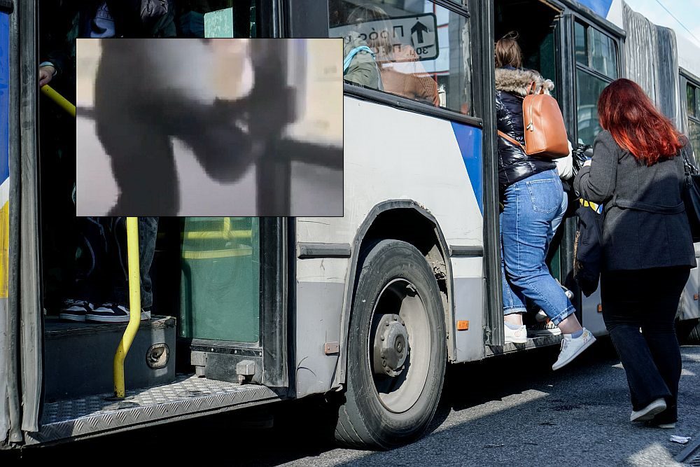 Απίστευτες εικόνες: Είδε ελεγκτή να μπαίνει στο λεωφορείο και… πήδηξε από το παράθυρο (Video)