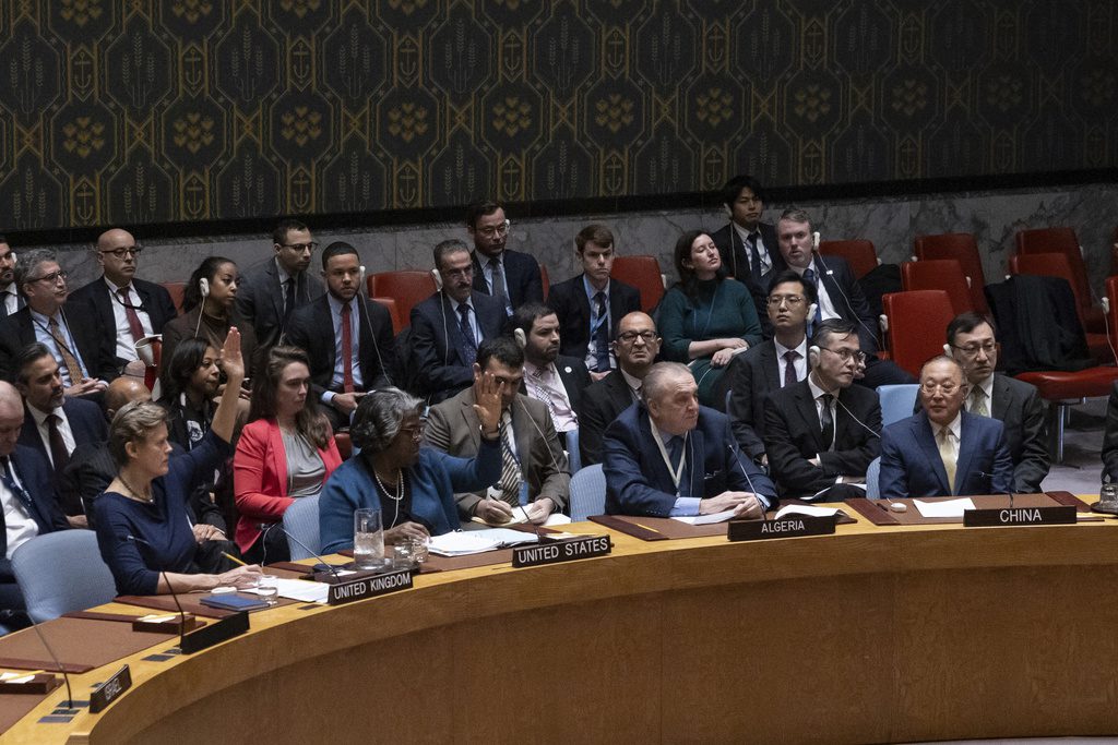 Συμβούλιο Ασφαλείας: Βέτο Ρωσίας-Κίνας στο ψήφισμα των ΗΠΑ για εκεχειρία στη Γάζα 