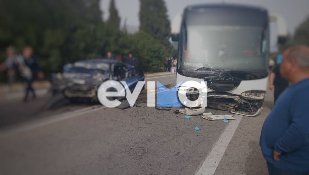 Σοκαριστικό τροχαίο στην Εύβοια: ΙΧ συγκρούστηκε με ΚΤΕΛ (Photos – Video)
