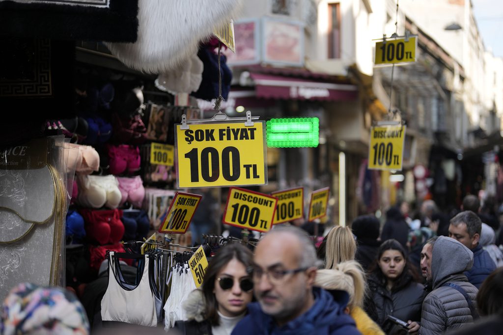 Τουρκία: Στο 67,1% ο πληθωρισμός σύμφωνα με τα επίσημα στοιχεία