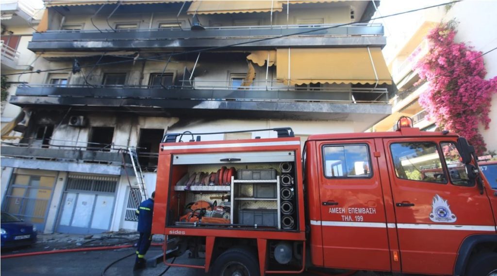 Ριζούπολη: Μία σύλληψη για τη φωτιά στην πολυκατοικία