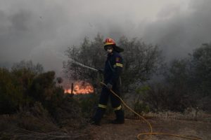 Πυρκαγιά σε αποθήκη γεωργικών προϊόντων στην Αλίαρτο Βοιωτίας