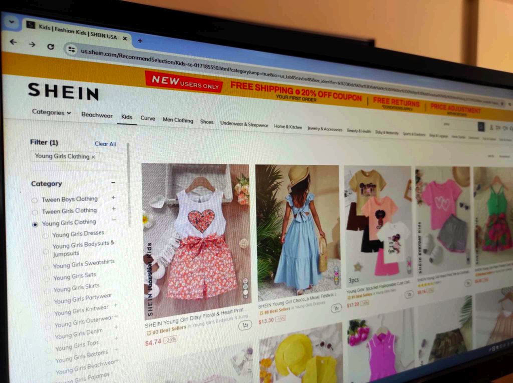 Shein: Εντοπίστηκαν επικίνδυνες τοξικές ουσίες σε παιδικά προϊόντα