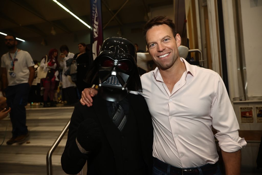 Ο Στέφανος Κασσελάκης στην έκθεση Comic Con της Θεσσαλονίκης