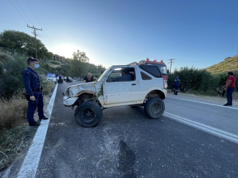 Κρήτη: Τροχαίο ατύχημα στο επαρχιακό δίκτυο Αγ. Νικολάου – Ιεράπετρας