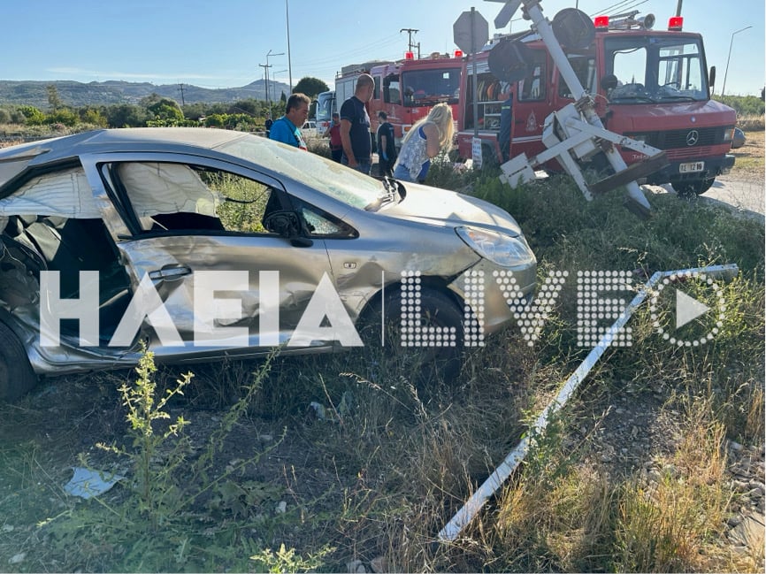 Πύργος: Τραγωδία σε σιδηροδρομική διάβαση με έναν νεκρό – Και δεύτερο τροχαίο αμέσως μετά στο ίδιο σημείο (Photos-Video)