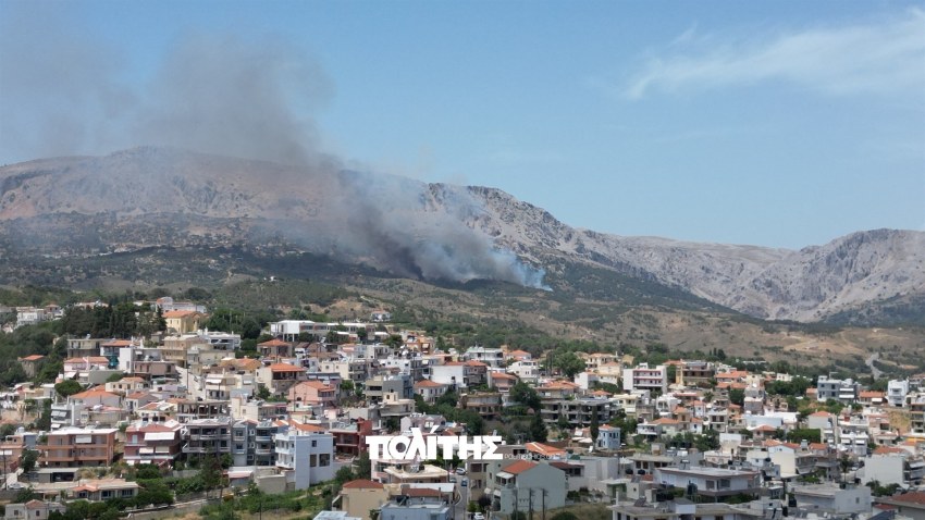 Χίος: Καίγεται δασική έκταση στη Ρεστά – Ήχησε το 112 (LIVE)