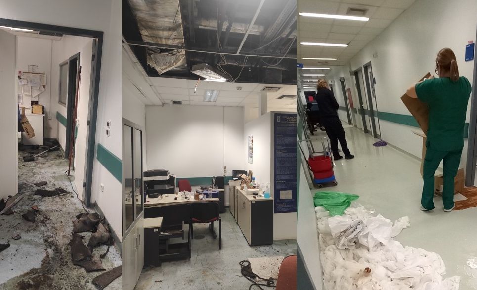 «Αττικόν»: Με ανεμιστήρες από το σπίτι οι ασθενείς – Ράντζα στους διαδρόμους και από πάνω… ψευδοροφές καταρρέουν (Photos)