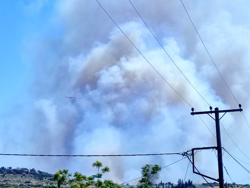 Φωτιά τώρα και στην Αργολίδα, την περιοχή Δάρδιζα – Μήνυμα από το 112 (Photos)