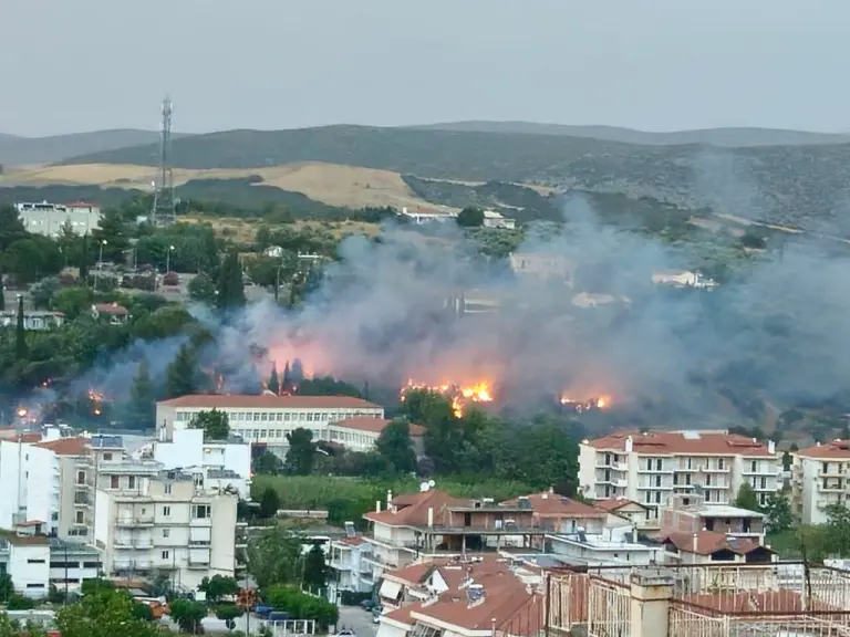 Λιβαδειά: Yπό μερικό έλεγχο η πυρκαγιά που απείλησε την πόλη