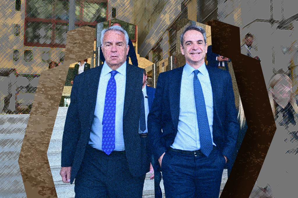 Επικοινωνιακή επίσκεψη Μητσοτάκη στο υπουργείο Μετανάστευσης – Τον υποδέχτηκε ο «τσεκουράτος» Βορίδης